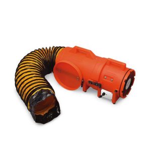 8″ Axial DC Plastic Blower w/ Canister & 50′ Ducting, 12V. Part: ALL-9536-50. Pkg: 1