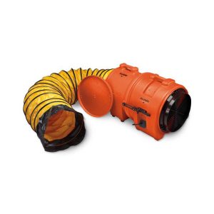 16″ Axial DC Plastic Blower w/ Canister & 15′ Ducting, 12V. Part: ALL-9556-15. Pkg: 1