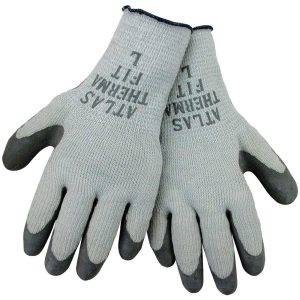 NATURAL RUBBER COATED — COTTON/POLY LINED STRING KNIT SYNTHETIC GLOVES. Pack 12. 2300TXL