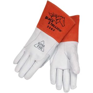 GRAIN KIDSKIN WITH CUSHIONCORE MULTI-FEATURE TIG WELDING GLOVES. Pack 12. 35KFXL