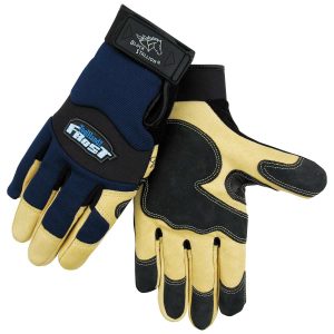 ACTION SPANDEX WITH GRAIN PIGSKIN INSUL. REINFORCED ERGONOMIC GLOVES. Pack 12. 99ACEXL-PW
