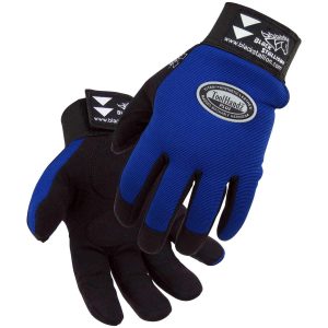 ACTION SPANDEX WITH TITAN SYNTHETIC REINFORCED ERGONOMIC GLOVES. Pack 12. 99PLUSXXL-BLUE
