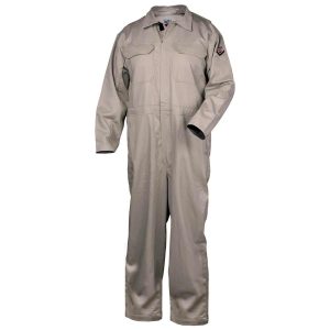 9 OZ FLAME-RESISTANT COTTON COVERALLS (STONE). Pack 1. CF2215-ST-XLG