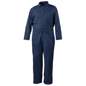 7 OZ FLAME-RESISTANT 88/12 COTTON COVERALLS (NAVY). Pack 1. CF4017-NV-XLG