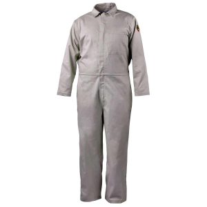 7 OZ FLAME-RESISTANT 88/12 COTTON COVERALLS (STONE). Pack 1. CF4017-ST-XLG