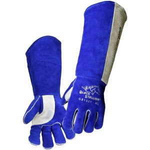 SIDE SPLIT COWHIDE 21 INCHES LONG HIGH QUALITY WELDING GLOVES. Pack 6. GS1321-BG-XLG