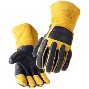 BSX IMPACT RESISTANT COWHIDE SITCK WELDING GLOVES. Pack 6. GS1715-BT-XLG