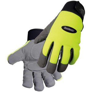 ACTION SPANDEX WITH TITAN SYNTHETIC REINFORCED HI-VIS ERGONOMIC GLOVES. Pack 12. X Large. GX1215-HG-XLG
