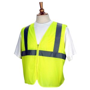 STANDARD MESH SAFETY VEST WITH REFLECTIVES. Pack 1. X Large. SVY205-XL